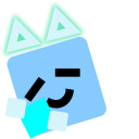 Just Shapes and Beats Blue Square and Big Cube cursor