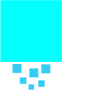 Just Shapes and Beats Green Pentagon and Blue Square cursor