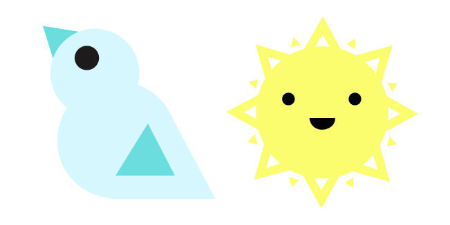 Just Shapes and Beats Sun and Bird