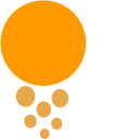 Just Shapes and Beats Yellow Triangle and Orange Circle cursor