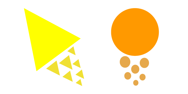 Just Shapes and Beats Yellow Triangle and Orange Circle