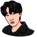 ATEEZ Choi San and Plushie cursor