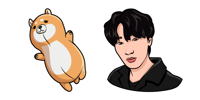ATEEZ Choi San and Plushie