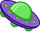 Cute Alien and UFO pointer