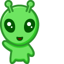 Cute Alien and UFO cursor