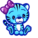 Cute Blue Tiger pointer