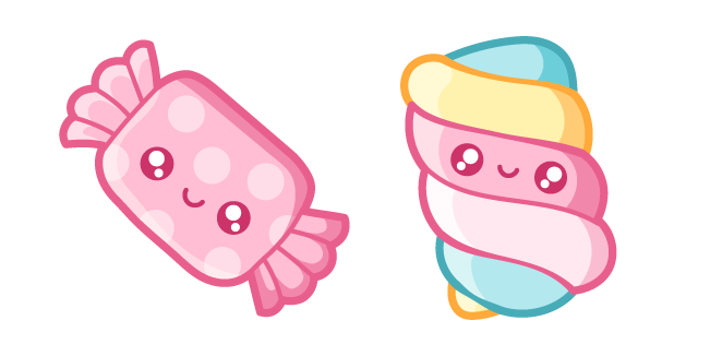 Cute Candy and Marshmallow