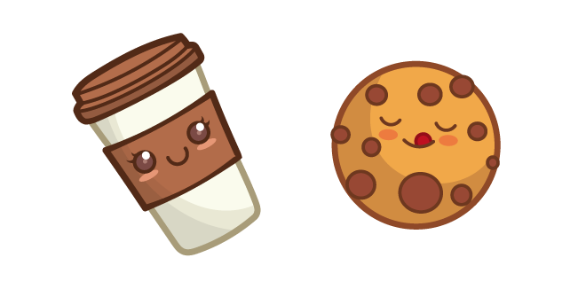 Cute Coffee and Chocolate Cookie