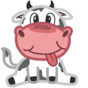 Cute Cow and Milk cursor
