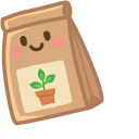 Cute Garden Shovel and Seeds cursor