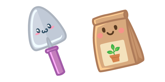 Cute Garden Shovel and Seeds