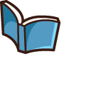 Cute Mocha Bear and Book pointer