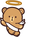 Cute Mocha Bear Angel cursor