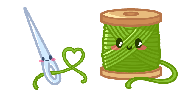 Cute Needle and Spool of Thread