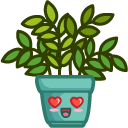 Cute Pot with Plant cursor