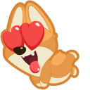 Cute Puppy in Love cursor