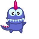 Cute Purple Dragon cursor