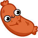 Cute Sausage and BBQ Sauce pointer