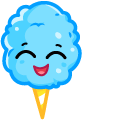 Cute Smiling Cotton Candy cursor