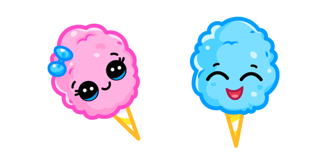 Cute Smiling Cotton Candy