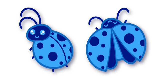 Kawaii Blue Ladybug