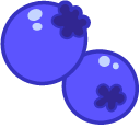 Kawaii Blueberry Cow and Blueberries pointer