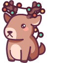 Kawaii Christmas Deer cursor