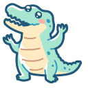 Kawaii Crocodile and Little Bird pointer