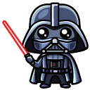 Kawaii Darth Vader and Lightsaber cursor