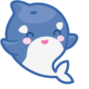 Kawaii Funny Orcas pointer