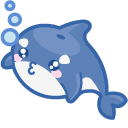 Kawaii Funny Orcas cursor