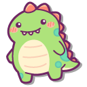 Kawaii Happy Little Dino pointer