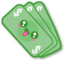 Kawaii Money Bag and Cash pointer