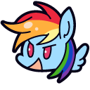 Kawaii My Little Pony Rainbow Dash cursor