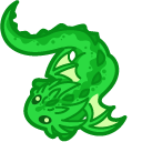 Kawaii Orange and Green Dragons pointer
