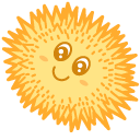 Kawaii Orange Sea Urchin pointer