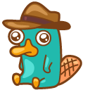 Kawaii Perry the Platypus cursor