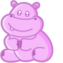 Kawaii Pink Hippopotamus pointer