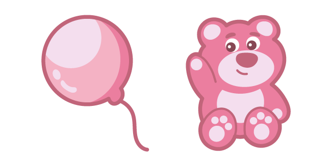 Kawaii Pink Teddy and Balloon