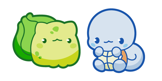 Kawaii Pokemon Bulbasaur and Squirtle
