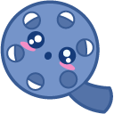 Kawaii Popcorn and Film cursor