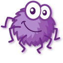 Kawaii Purple and Pink Spiders pointer