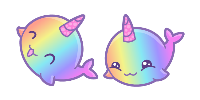Kawaii Rainbow Whale Unicorn