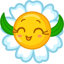 Kawaii Smiling Happy Daisy cursor