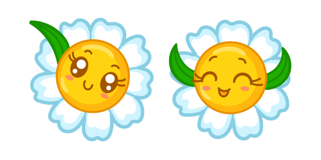 Kawaii Smiling Happy Daisy