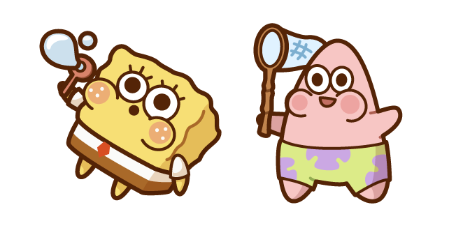 Kawaii SpongeBob and Patrick
