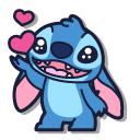 Kawaii Stitch with Little Hearts pointer