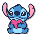 Kawaii Stitch with Little Hearts cursor