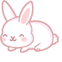 Kawaii White Bunny and Carrot cursor