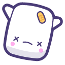 Kawaii White Marshmallows pointer